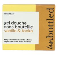 Gel douche sans bouteille vanille et tonka vegan sans savon 110g