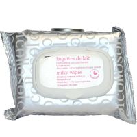 25 lingettes de lait démaquillantes visage et cou toute peau