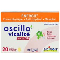 Oscillo Vitalité 50+ energie 20 comprimés effervescents