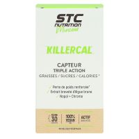 Killercal capteur triple action graisses sucres calories 90 gélules