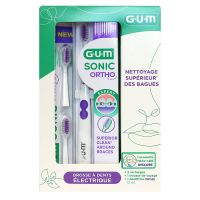 Coffret Gum Sonic Ortho brosse à dents électrique