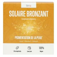 Solaire bronzant pigmentation de la peau 30 comprimés