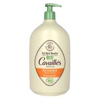 Gel bain douche peau sèche huile Macadamia bio 1L