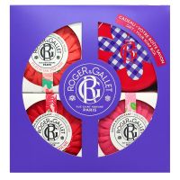 Coffret Trio savons fleur de figuier gingembre rouge rose 300g