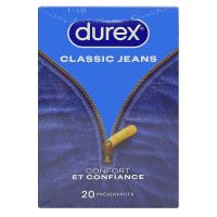 Classic Jeans 20 préservatifs lubrifiés confort et confiance