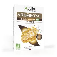 Arkoroyal gelée royale 2500mg bio 20 ampoules