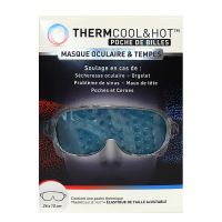 ThermCool & Hot 1 poche de billes masque oculaire et Tempes