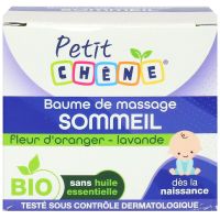Petit Chêne baume de massage sommeil fleur d'oranger lavande 40ml