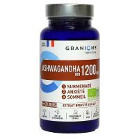 Ashwagandha 1200mg surmenage anxiété sommeil 60 comprimés