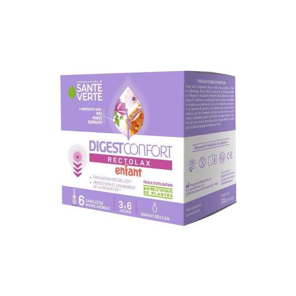 DigestConfort Rectolax enfant 6 canules 5g