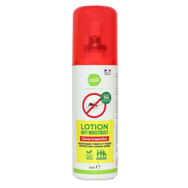 Lotion anti-moustiques tigres et tiques zones tropicales 100ml