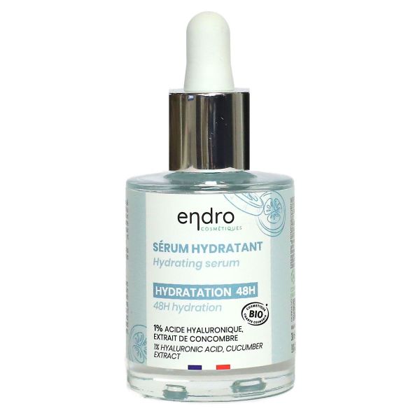 Serum hydratant 48h acide hyaluronique extrait concombre 30ml