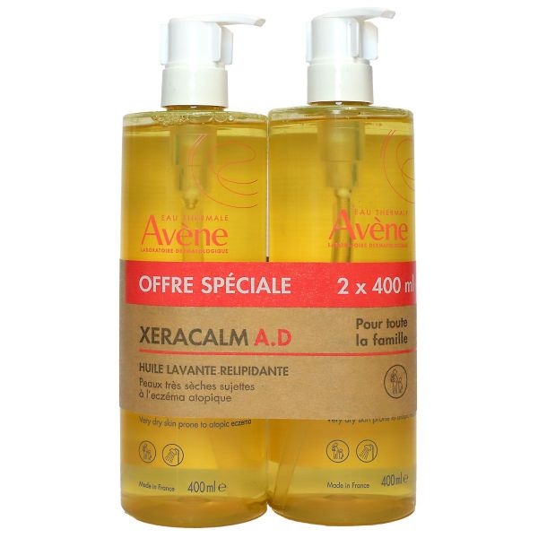 Xeracalm AD huile lavante relipidante peau très sèche 2x400ml