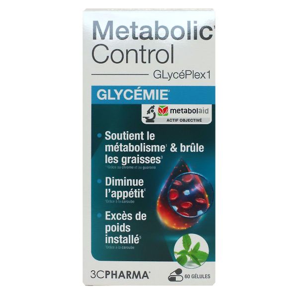 Metabolic Control Glyceplex 1 glycémie 60 gélules
