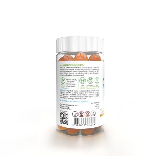 Douleurs articulaires et musculaires orange 60 gummies