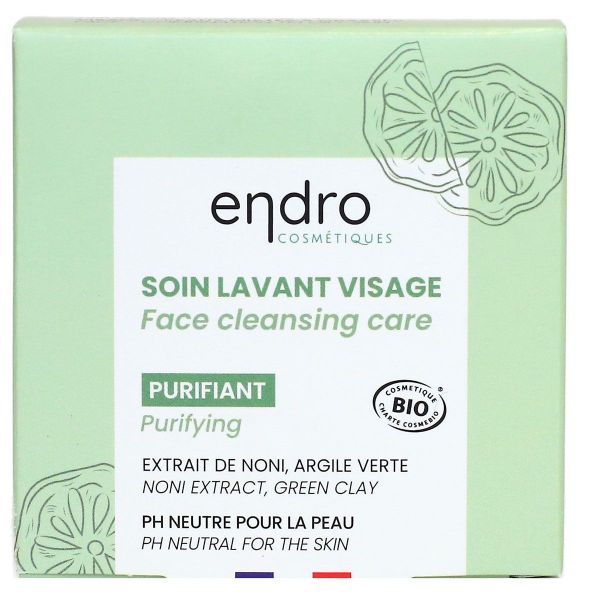 Soin lavant purifiant pain extrait de noni argile verte 85ml