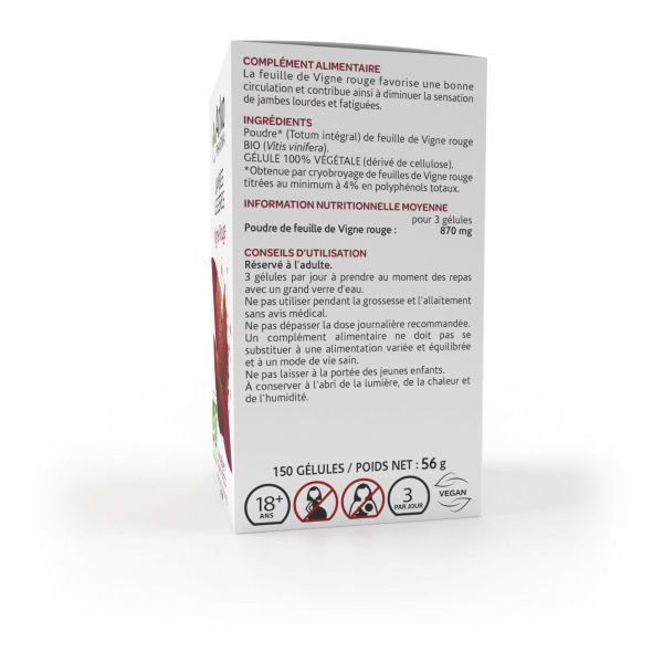 Arkogélules vigne rouge bio 150 gélules