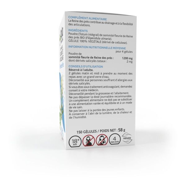 Arkogélules Reine des près bio 150 gélules