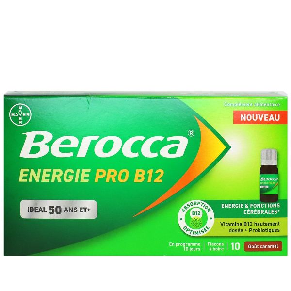 Energie Pro B12 +50 ans goût caramel 10x10ml