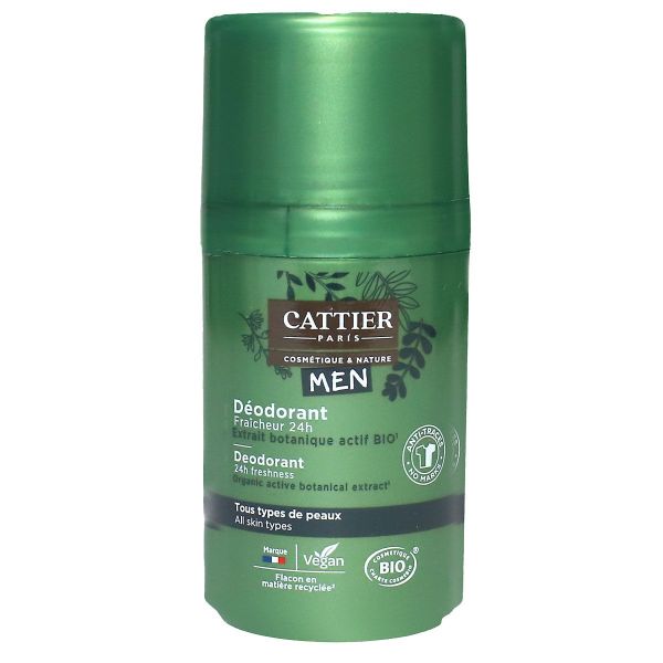 Homme déodorant fraicheur 24h bio 50ml