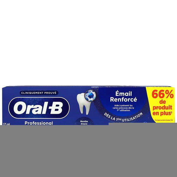 Professional dentifrice email renforcé menthe douce 125ml
