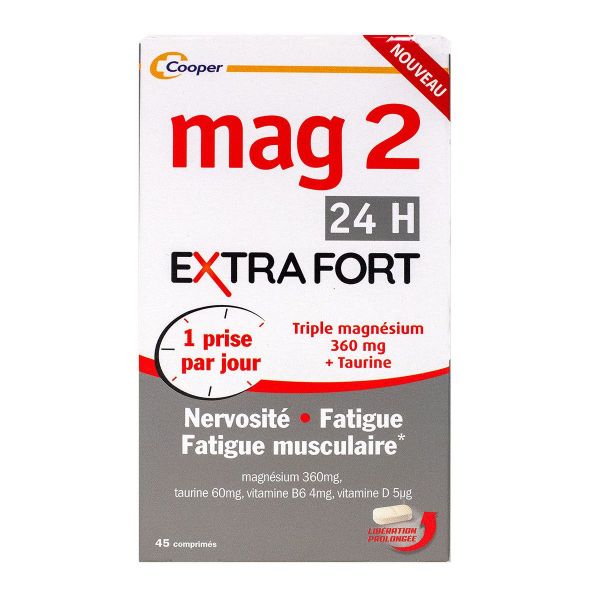 Mag2 24h Extra Fort 45 comprimés