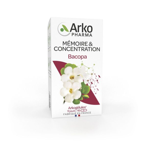 Bacopa mémoire 45 Arkogélules