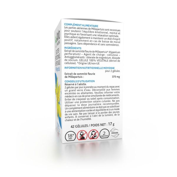 Arkogélules millepertuis soutien émotionnel et psychique 42 gélules