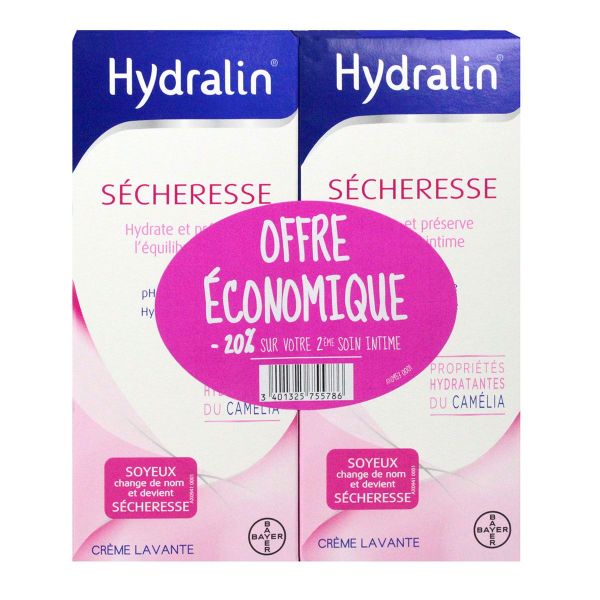 Crème lavante Sécheresse - 2x200 ml