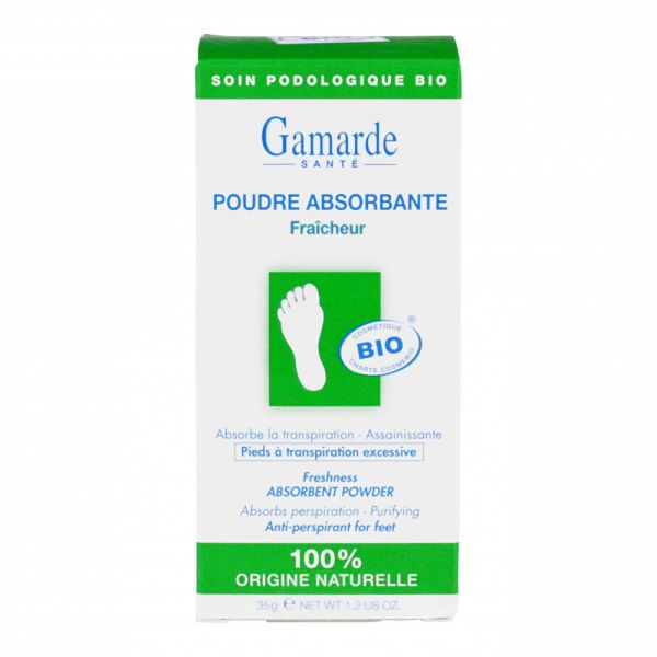 Pieds poudre absorbante bio 35g