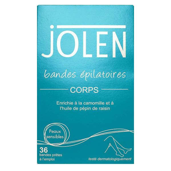 36 bandes épilatoires corps