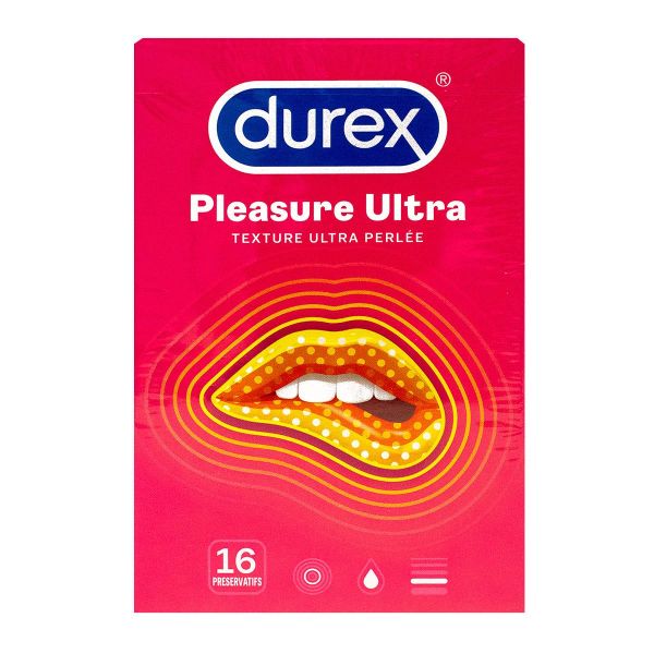 Pleasure Ultra 16 préservatifs texture ultra perlée