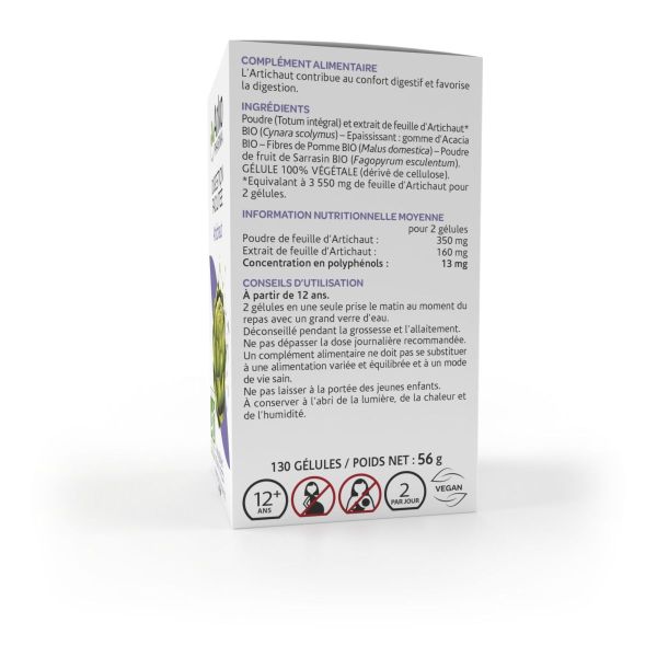 Arkogélules artichaut confort digestif 130 gélules