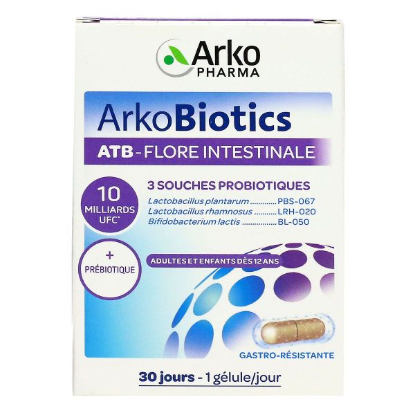 Arkobiotics ATB flore intestinale 30 gélules