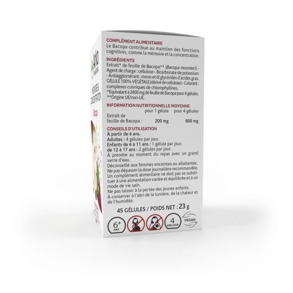 Bacopa mémoire 45 Arkogélules