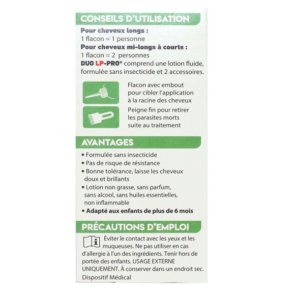 Duo LP-Pro lotion radicale lentes et poux 150ml