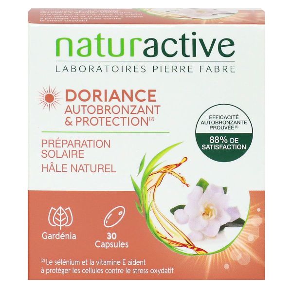 Doriance autobronzant et protection préparation solaire 30 capsules