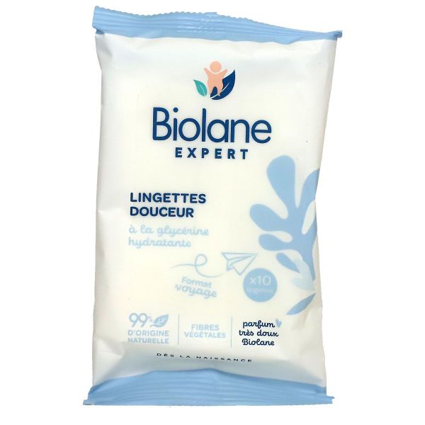 Expert 10 lingettes hydratantes voyage douceur glycerine