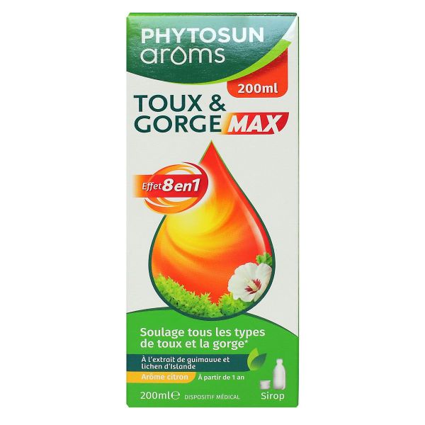 Toux et gorge Max sirop effet 8en1 120ml