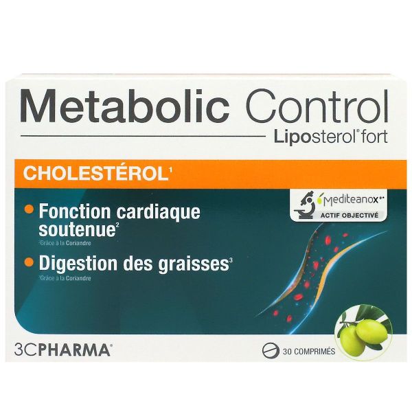 Metabolic Control Liposterol fort 30 comprimés