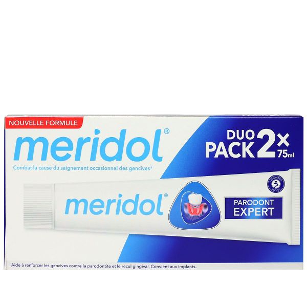 Meridol dentifrice Parodont Expert 2x75ml