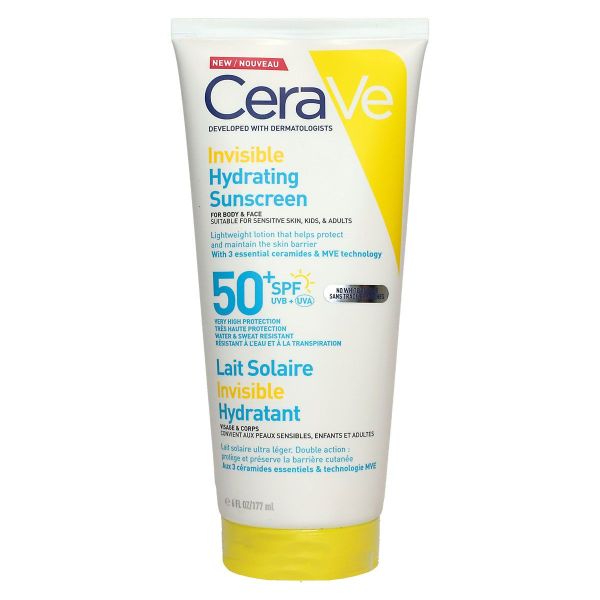 Lait solaire hydratant invisible SPF50+ 177ml
