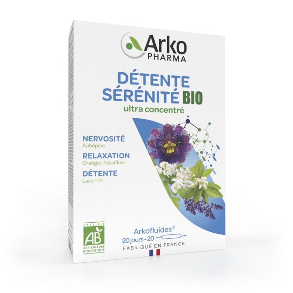 Arkofluides sommeil & détente 20 ampoules