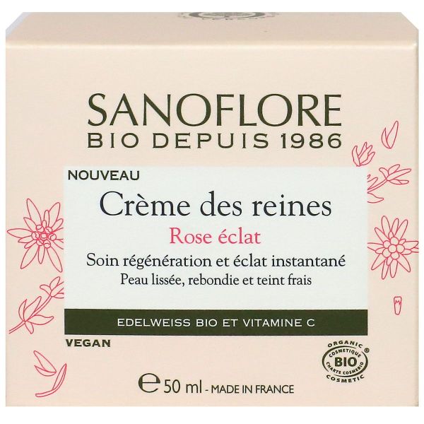 Crème des Reines Rose éclat bio 50ml