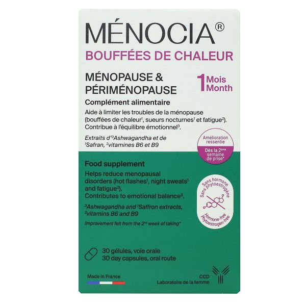 Ménocia bouffée de chaleur 30 gélules