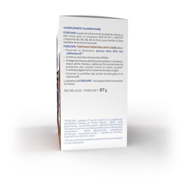 Fortifiant kératine programme 3 mois 180 gélules