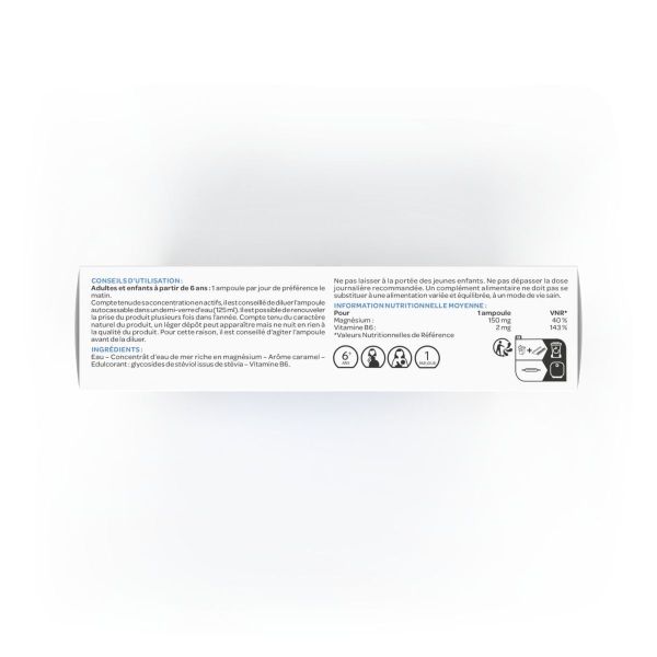 Arkomag concentré d'eau de mer Magnésium marin 20 ampoules