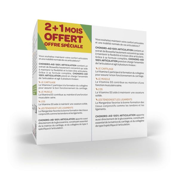 Chrondo Aid 100% articulations 180 gélules