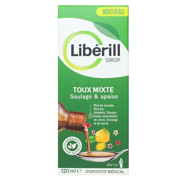 Liberill Toux Mixte soulage et apaise sirop 120ml