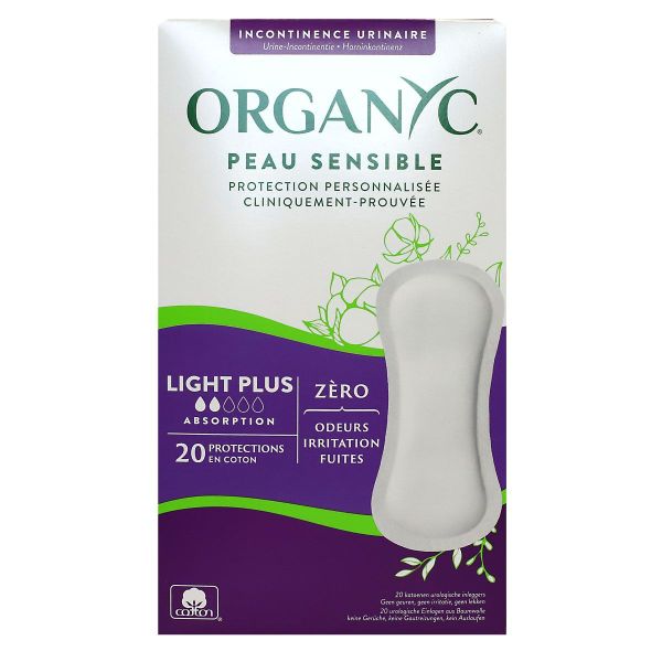 20 protections coton Light Plus 2 gouttes peau sensible